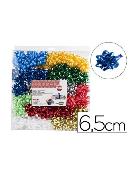 LAZOS LIDERPAPEL FANTASIA MAXI COLORES METALIZADOS SURTIDOS
