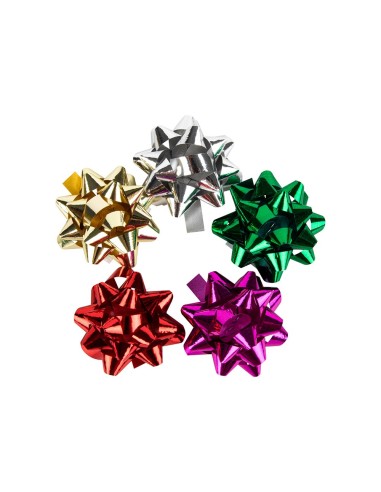 LAZOS LIDERPAPEL FANTASIA PEQUEÑO COLORES METALIZADOS SURT TUBO 12