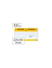 SOBRE AUTOADHESIVO Q-CON.225X165MM VENTANA TPTE.PQ.DE 100 2