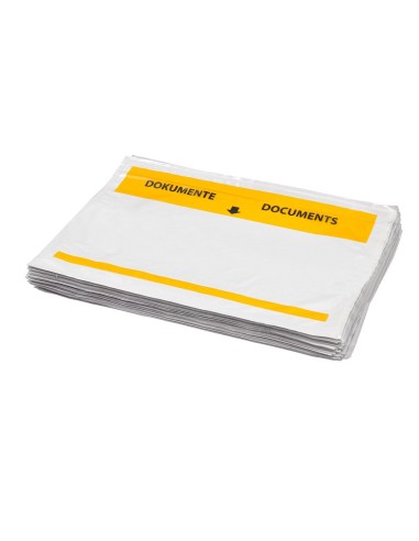 SOBRE AUTOADHESIVO Q-CON.225X165MM VENTANA TPTE.PQ.DE 100