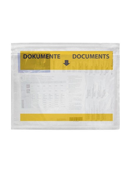 SOBRE AUTOADHESIVO Q-CON.225X165MM VENTANA TPTE.PQ.DE 100