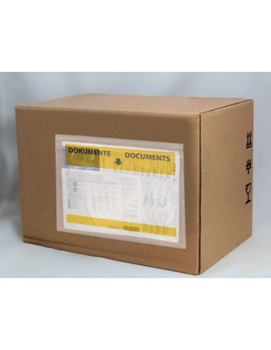 SOBRE AUTOADHESIVO Q-CON.225X165MM VENTANA TPTE.PQ.DE 100