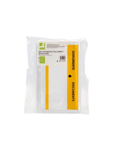 SOBRE AUTOADHESIVO Q-CON.225X122MM VENTANA TOTALMENTE TPTE.PQ.DE 1000