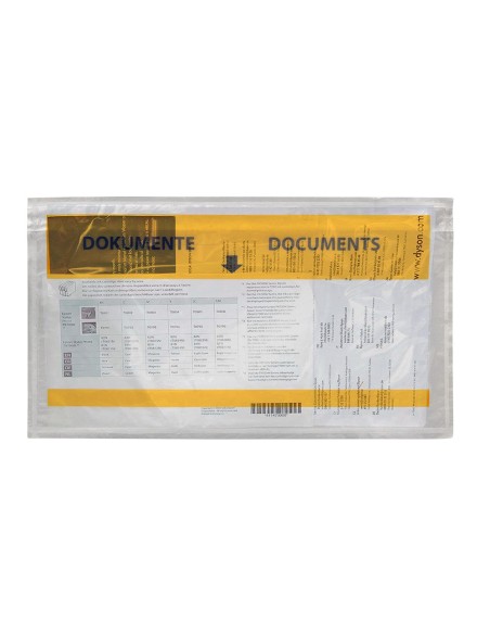 SOBRE AUTOADHESIVO Q-CON.225X122MM VENTANA TOTALMENTE TPTE.PQ.DE 1000