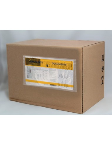 SOBRE ADHESIVO Q-CON.PORTADOC.232X130MM V/COMPLETA 100 UDS.