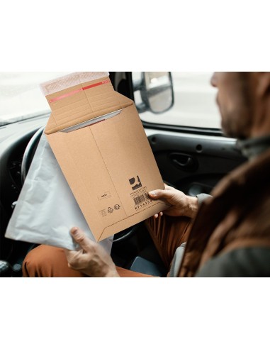 SOBRE ENVIOS Q-CON.CARTON 100% RECICL AUTOADHESIVO 314X252X72MM