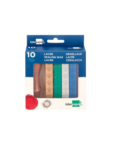 LACRE SELLO CARTA JUEGO 10 BARRAS SURT.