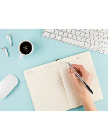 BOLIGRAFO TRANSPARENTE Q-CON NEGRO MEDIO KF26040