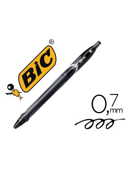 BOLIGRAFO BIC GELOCITY QUICK DRY RETRACTIL TINTA GEL NG.PUNTA 0,7 MM