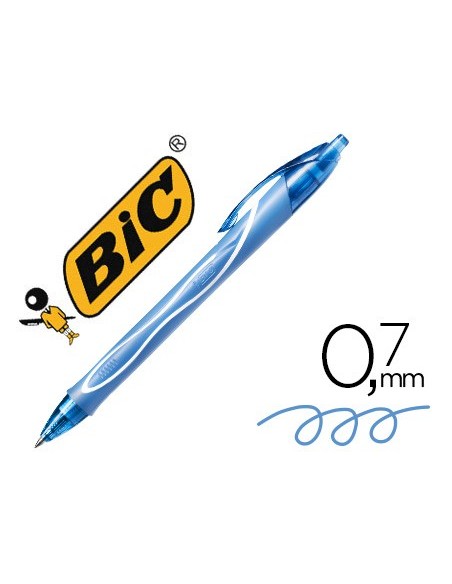 BOLIGRAFO BIC GELOCITY QUICK DRY RETRACTIL TINTA GEL TUR.PUNTA 0,7 MM