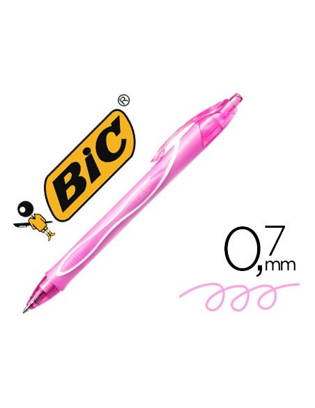 BOLIGRAFO BIC GELOCITY QUICK DRY RETRACTIL TINTA GEL RS.PUNTA 0,7 MM