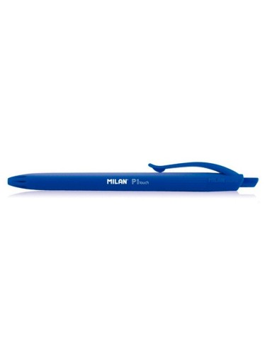 BOLIGRAFO MILAN P1 RETRACTIL 1 MM TOUCH AZUL
