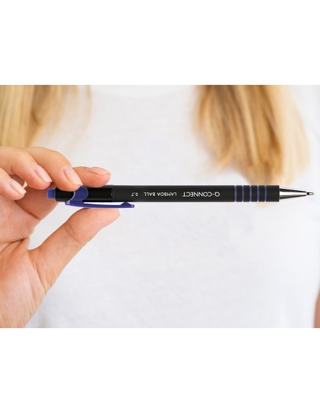 BOLIGRAFO Q-CON.RETRACTIL GRIP 0,7MM AZ.