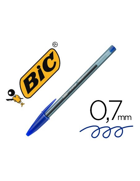 BOLIGRAFO BIC CRISTAL ULTRAFINE PUNTA FORMA AGUJA 0,7MM AZ.