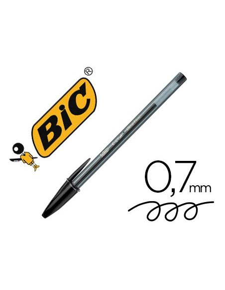 BOLIGRAFO BIC CRISTAL ULTRAFINE PUNTA FORMA AGUJA 0,7MM NG.