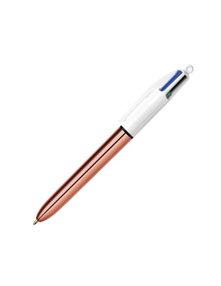 BOLIGRAFO BIC 4 SHINE ORO ROSA 1MM