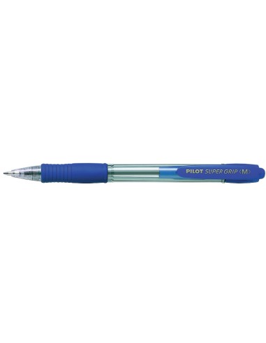 BOLIGRAFO PILOT SUPER GRIP AZUL RETR.SUJECION CAUCHO BASE ACEITE