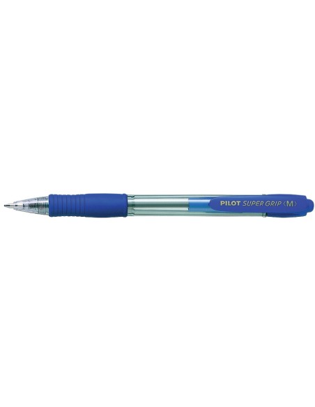 BOLIGRAFO PILOT SUPER GRIP AZUL RETR.SUJECION CAUCHO BASE ACEITE