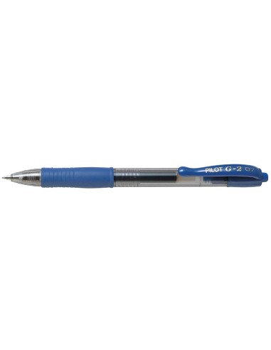 BOLIGRAFO PILOT G-2 AZUL TINTA GEL RETR.-SUJECION CAUCHO