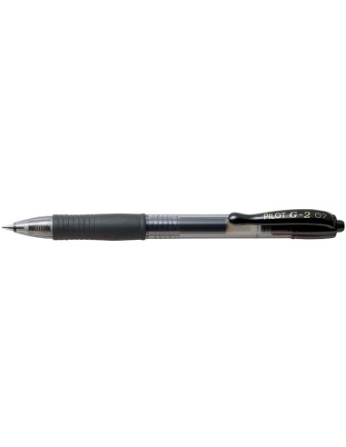 BOLIGRAFO PILOT G-2 NEGRO TINTA GEL RETR.-SUJECION CAUCHO