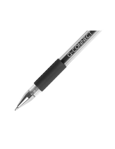 BOLIGRAFO Q-CON TINTA GEL NEGRO 0.7 MM SUJECION DE CAUCHO