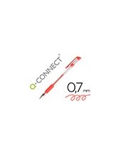 BOLIGRAFO Q-CON TINTA GEL ROJO 0.7 MM SUJECION DE CAUCHO 2