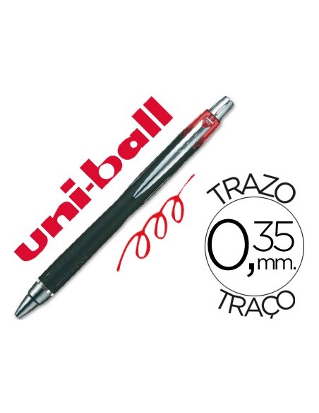 BOLIGRAFO UNI-BALL JETSTRAM SXN-210 RETR.COLOR ROJO