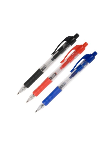 BOLIGRAFO Q-CON AZUL RETRACTIL -CON SUJECION DE CAUCHO