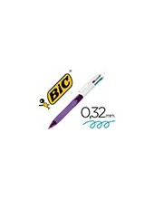 BOLIGRAFO BIC CUATRO COL.C/GRIP COL.PASTEL PUNTA 1,3 MM 2