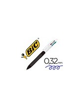 BOLIGRAFO BIC CUATRO COL.C/GRIP COLORE NEGRO PUNTA 1,3 MM 2