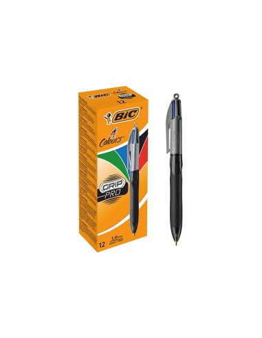 BOLIGRAFO BIC CUATRO COL.C/GRIP COLORE NEGRO PUNTA 1,3 MM