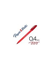 BOLIGRAFO PAPER MATE INKJOY 100 PUNTA MEDIA TRAZO 1MM ROJO 2