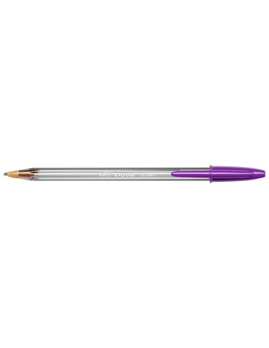 BOLIGRAFO BIC CRISTAL LARGE FASHION MORADO PUNTA 1,6 MM