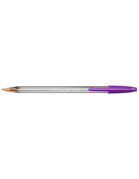 BOLIGRAFO BIC CRISTAL LARGE FASHION MORADO PUNTA 1,6 MM