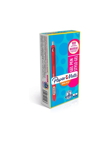 BOLIGRAFO PAPER MATE INKJOY RETRACTIL GEL PEN TRAZO 0,7 MM ROJO