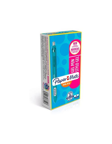 BOLIGRAFO PAPER MATE INKJOY RETRACTIL GEL PEN TRAZO 0,7MM VE.AZ.ADO