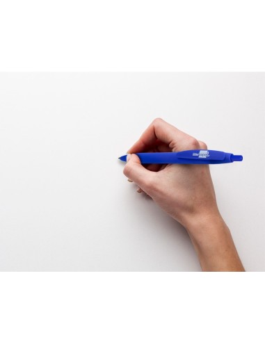 BOLIGRAFO LIDERPAPEL GUMMY TOUCH RETRACTIL 1.0 MM TINTA AZUL