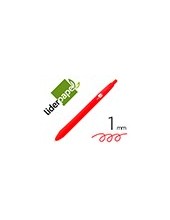 BOLIGRAFO LIDERPAPEL GUMMY TOUCH RETRACTIL 1.0 MM TINTA ROJA 2