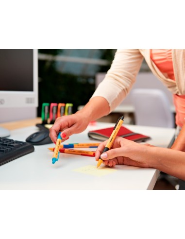 BOLIGRAFO STABILO POINTBALL 0,5 MM COLOR ROJO