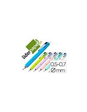BOLIGRAFO LIDERPAPEL 5 EN 1 AZ. NG. ROJO VERDE 0,7M PORTAMINAS 0,5MM 2