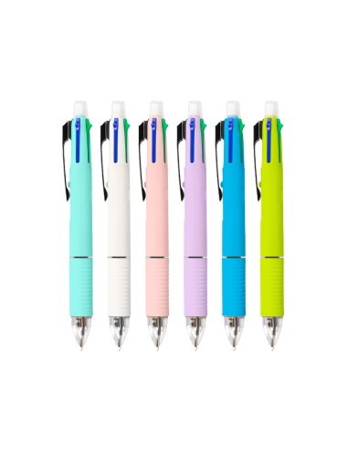 BOLIGRAFO LIDERPAPEL 5 EN 1 AZ. NG. ROJO VERDE 0,7M PORTAMINAS 0,5MM