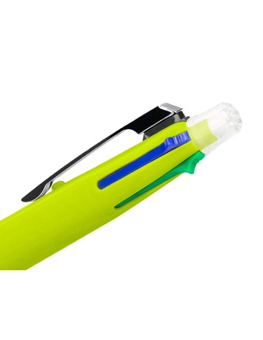 BOLIGRAFO LIDERPAPEL 5 EN 1 AZ. NG. ROJO VERDE 0,7M PORTAMINAS 0,5MM