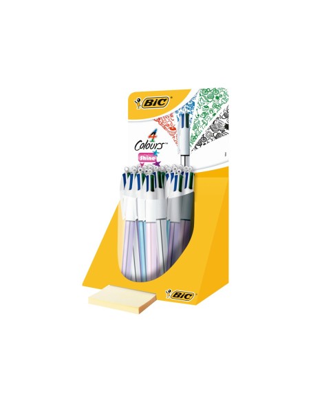 BOLIGRAFO BIC CUATRO COLORES SHINE COLORES METAL PUNTA 1 MM 902128