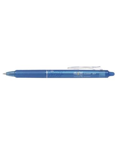 BOLIGRAFO PILOT FRIXION CLICKER BORRABLE 0,7 MM AZUL CLARO BLISTER