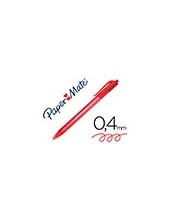 BOLIGRAFO PAPER MATE INKJOY 100 RETRACTIL PUNTA MEDIA ROJO 2