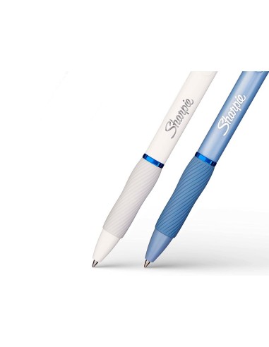 BOLIGRAFO SHARPIE FASHION RETRACTIL TINTA GEL AZ. 0,7MM AZ. HIELO BL.