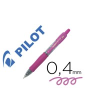BOLIGRAFO PILOT G-2 PIXIE ROSA TINTA GEL RETRACTIL SUJECION CAUCHO