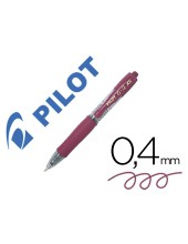 BOLIGRAFO PILOT G-2 PIXIE BURDEOS TINTA GEL RETRACTIL SUJECION CAUCHO