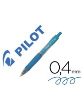BOLIGRAFO PILOT G-2 PIXIE AZ. CLARO TINTA GEL RETRACTIL SUJ. CAUCHO