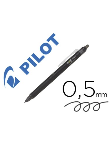 BOLIGRAFO PILOT FRIXION POINT CLICKER BORRABLE 0,5MM NG.